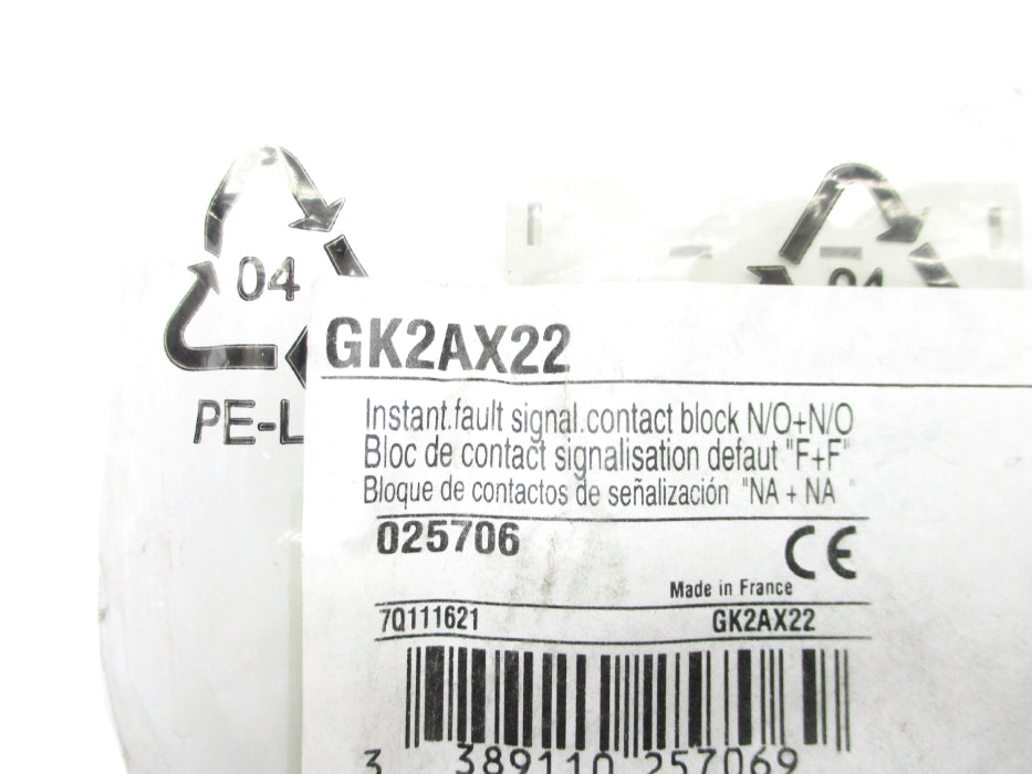 SCHNEIDER ELECTRIC GK2AX22 NSMP