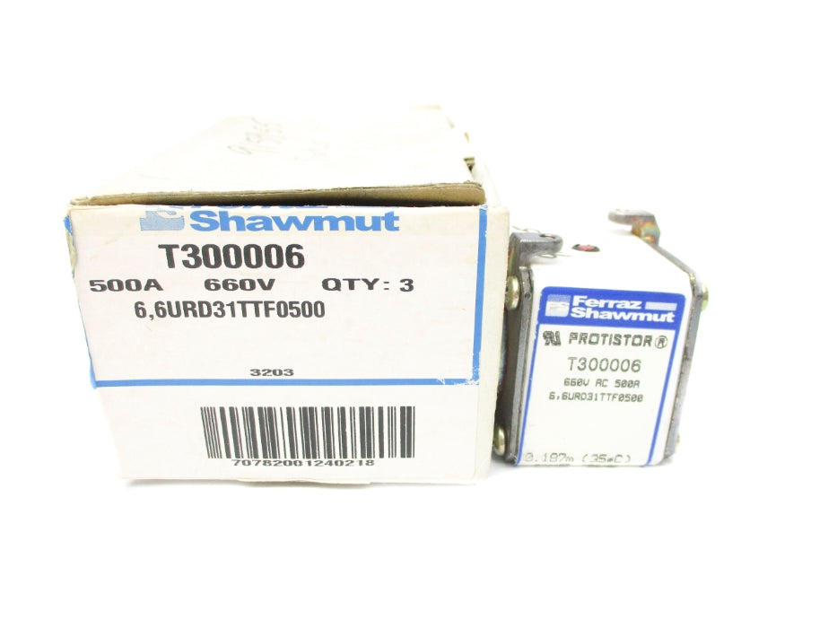 FERRAZ SHAWMUT T300006 500A 600V (PKG OF 3) NSMP