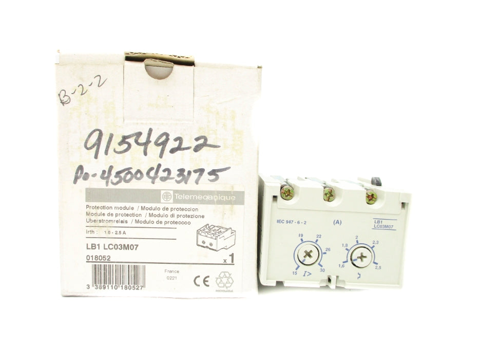 TELEMECANIQUE LB1LC03M07 690VAC 1.6-2.5A NSMP