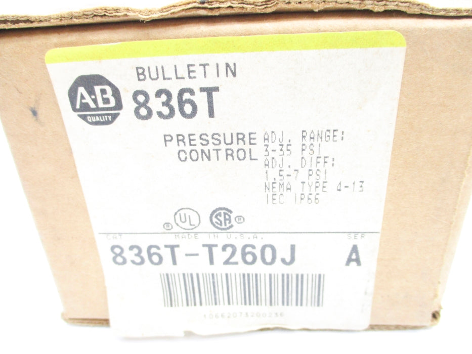 INDUSTRIAL SPARE PART 836T-T260J SER. A 3-35PSI (BR/YL) NSMP