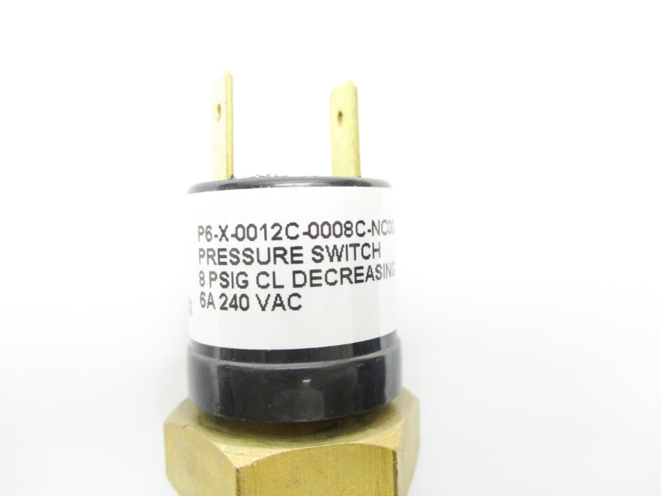 SWITCH P6-X-0012C-0008C-NC00-B-X/2465 8PSIG NSNP