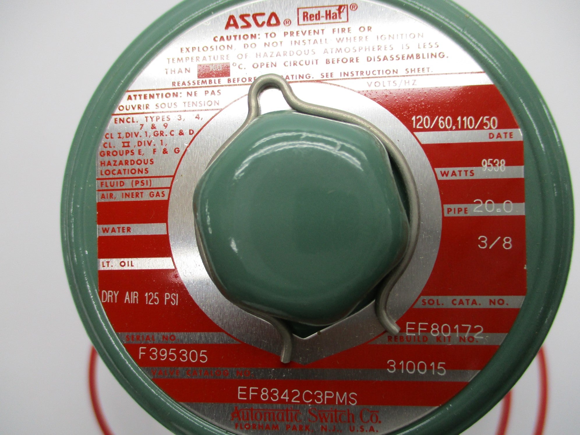 ASCO EF8342C3PMS 110/120V 125PSI NSNP