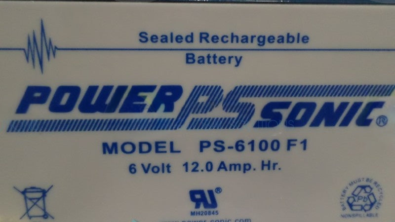 POWER SONIC PS-6100F1 RECHARGEABLE BATTERY UNMP
