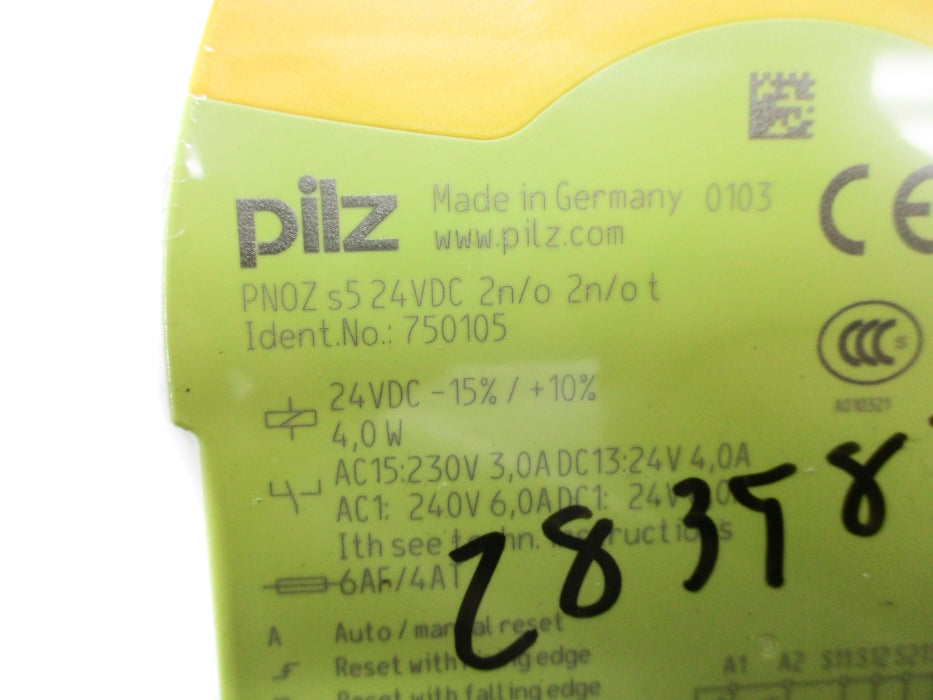 PILZ PNOZS524VDC2N/O2N/OT 750105 24VDC 6A NSNP