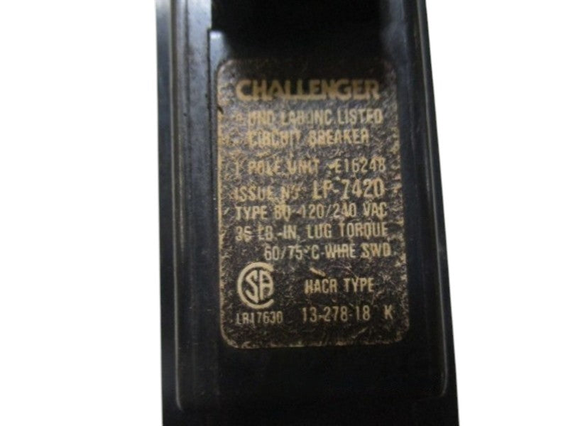 CHALLENGER BQ120 CIRCUIT BREAKER 20A UNMP