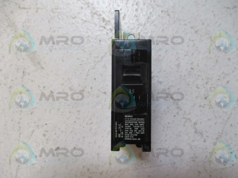 SIEMENS BQ1B015 CIRCUIT BREAKER 15A NSNP