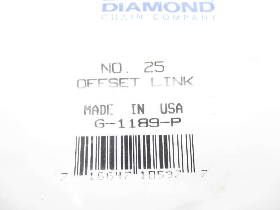 DIAMOND CHAIN COMPANY G-1189-P NSMP