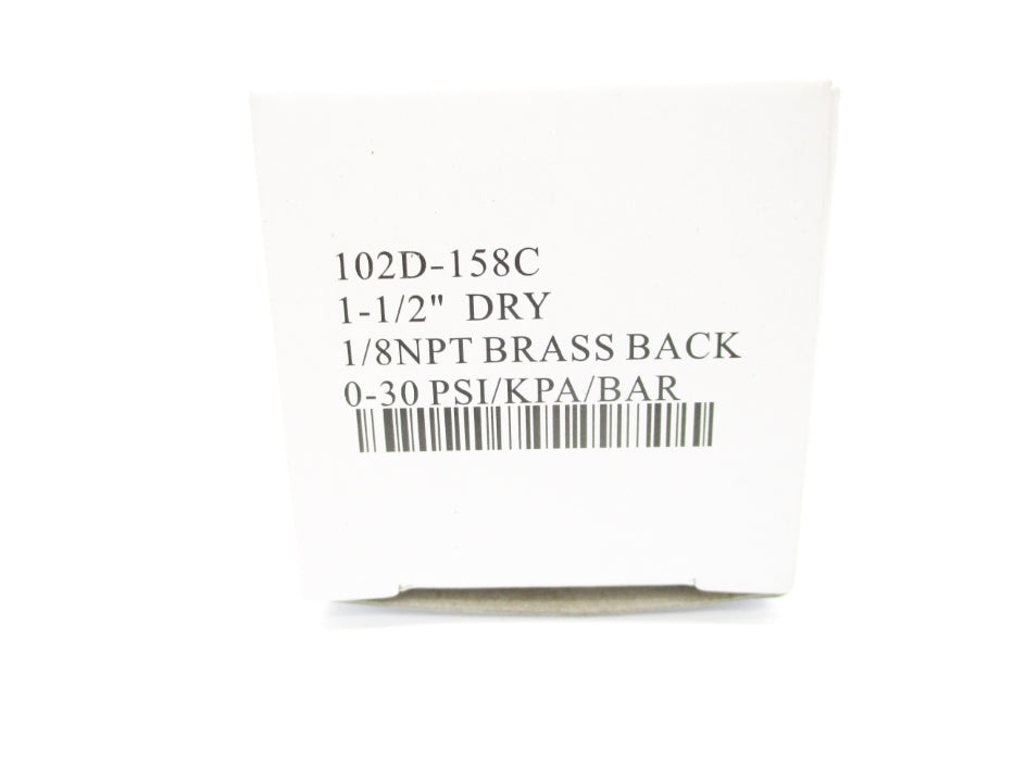 GAUGE 102D-158C 0-30PSI 1-1/2" NSMP