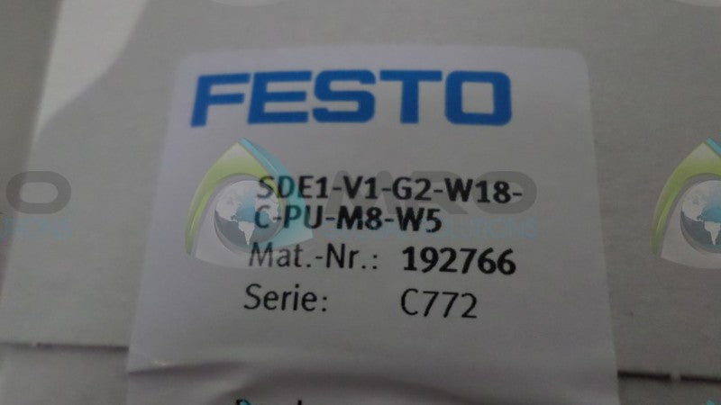 FESTO SDE1-V1-G2-W18-C-PU-M8-W5 PRESSURE SENSOR NSFS