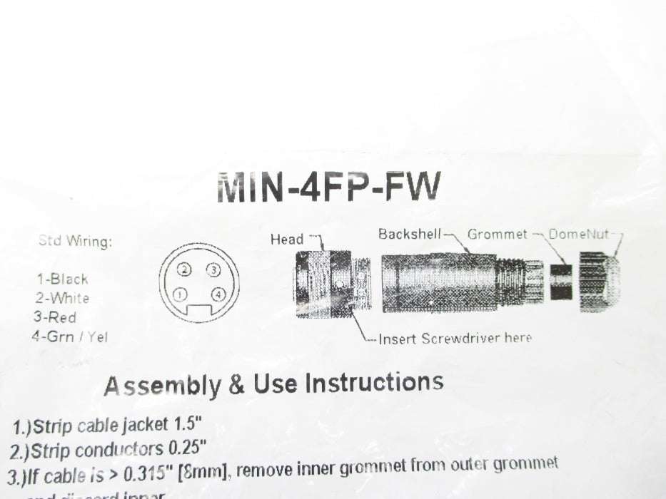 CONNECTOR MIN-4FP-FW NSMP