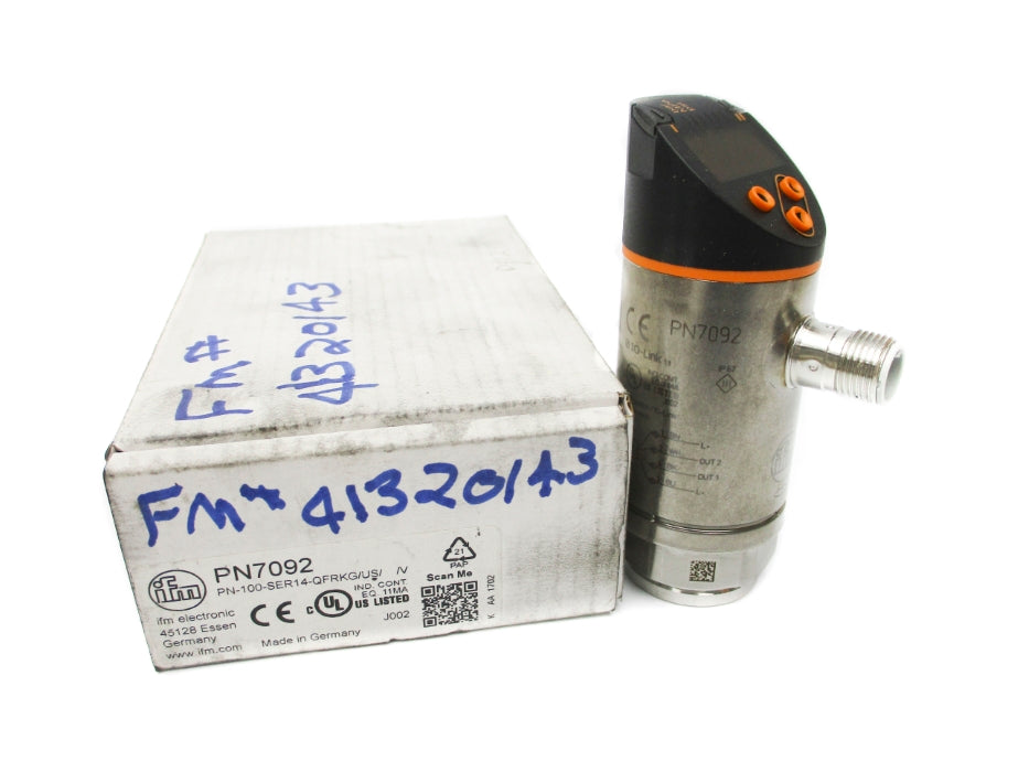 IFM EFECTOR PN-100-SER14-QFRKG/US//V PN7092 18-30VDC 0-1450PSI NSMP