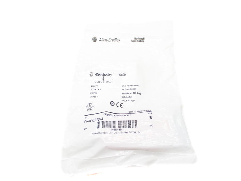 ALLEN BRADLEY 440K-C21074 SER. B NSMP