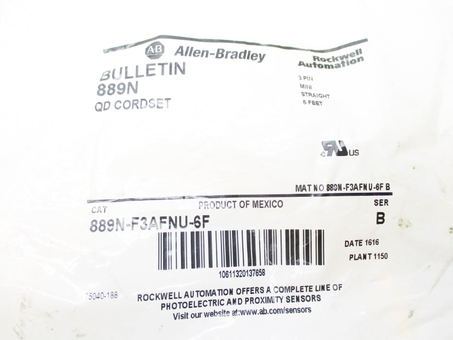 INDUSTRIAL SPARE PART 889N-F3AFNU-6F SER. B NSMP