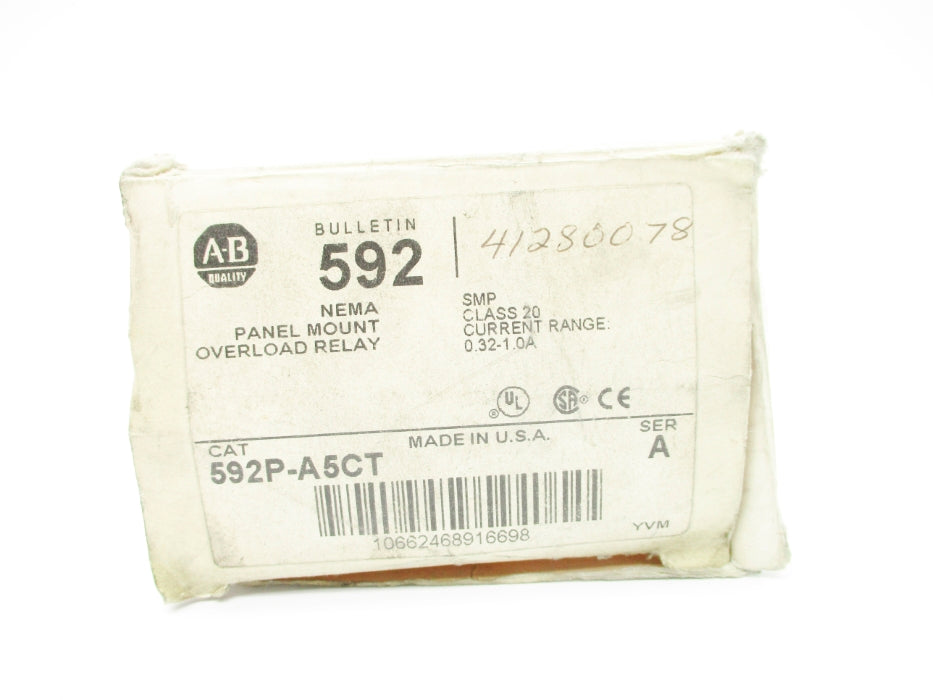 INDUSTRIAL SPARE PART 592P-A5CT SER. A 0.32-1.0A (WH) NSMP