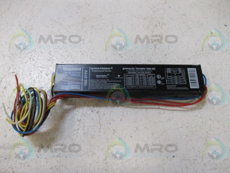 SYLVANIA QTP4X32T8/UNVISN-SC QUICKTRONIC BALLAST *USED*