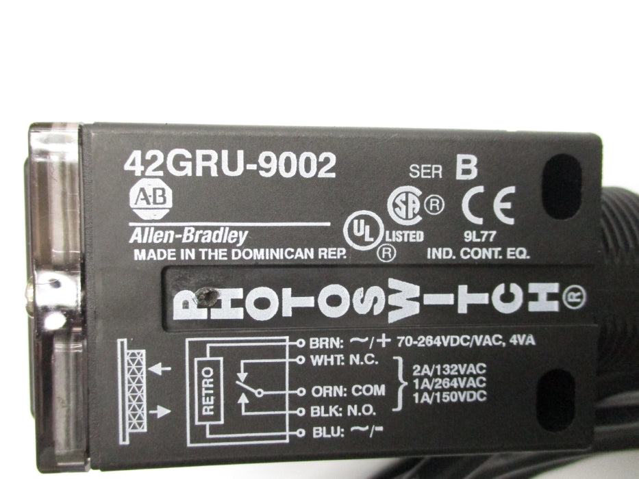 ALLEN BRADLEY 42GRU-9002 SER. B 70-264VDC/AC 2A NSNP