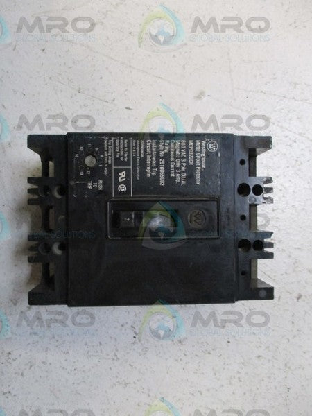 WESTINGHOUSE MCP0322CR CIRCUIT BREAKER 3A UNMP
