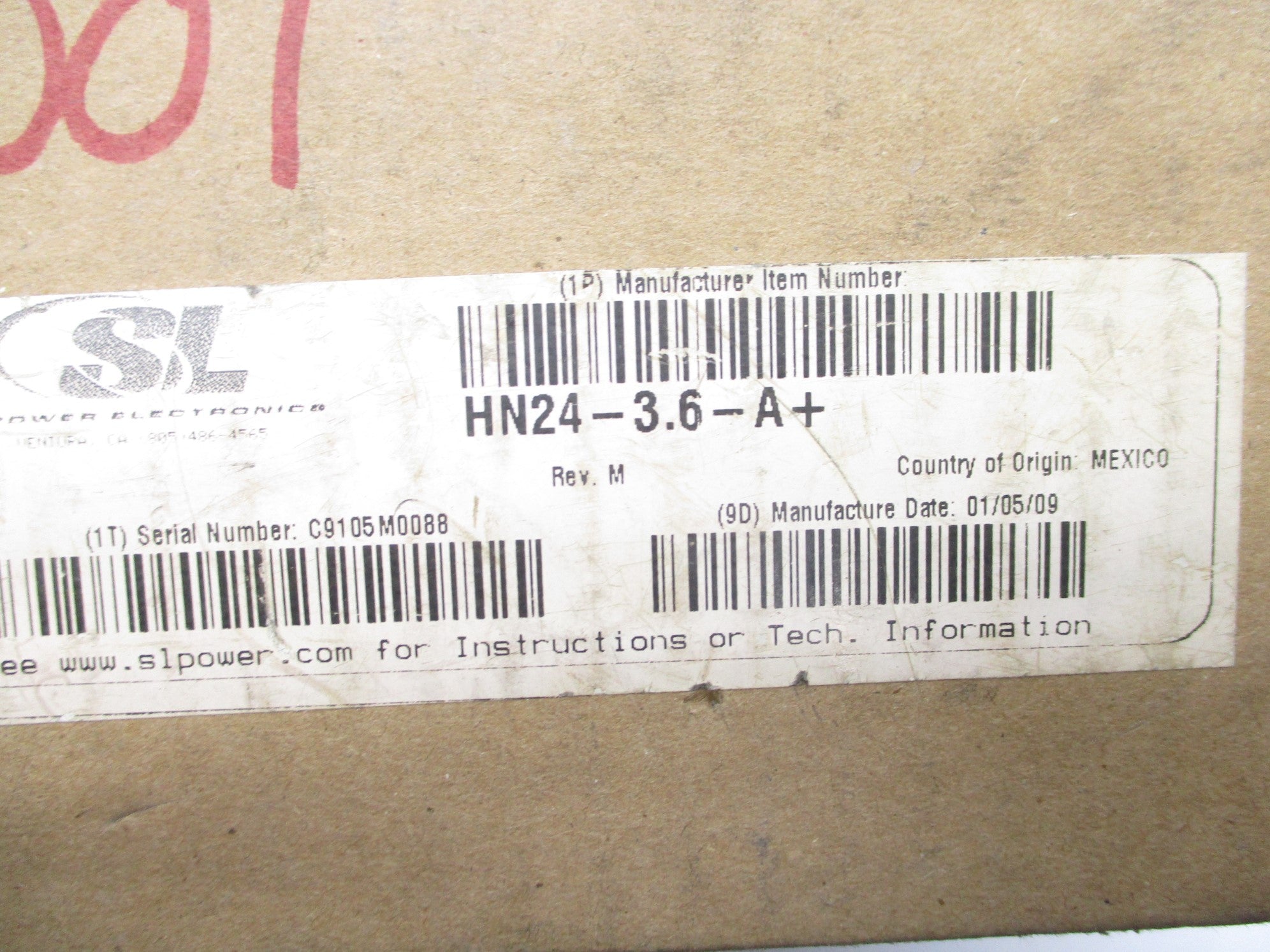 CONDOR HN24-3.6-A+ 230-240V 0.9A NSMP