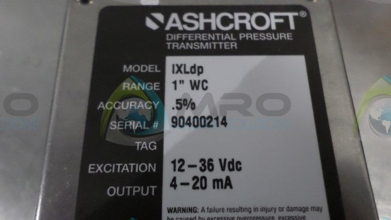ASHCROFT IX-5-F02-42-ST PRESSURE TRANSMITTER NSMP