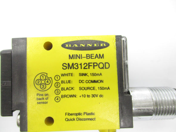 BANNER ENGINEERING SM312FPQD 10-30VDC NSNP