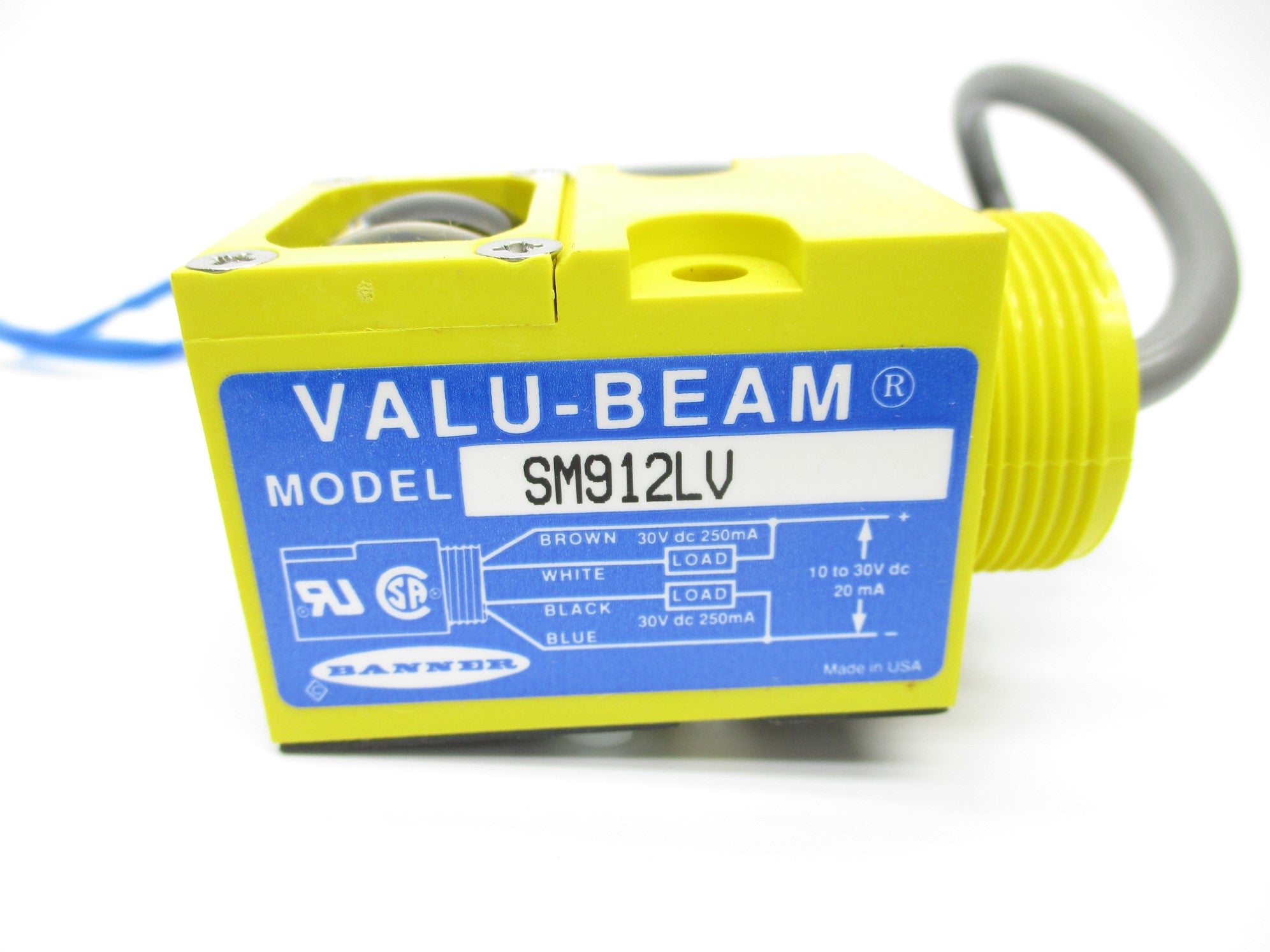 BANNER ENGINEERING SM912LV 10-30VDC NSNP