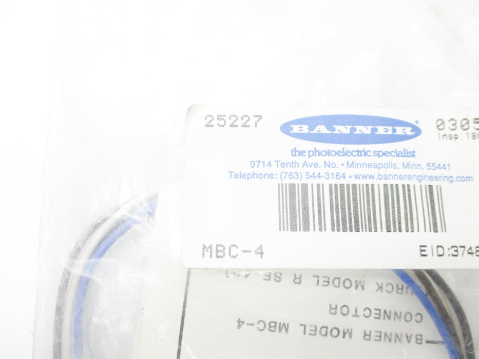 BANNER ENGINEERING MBC-4 25227 NSMP