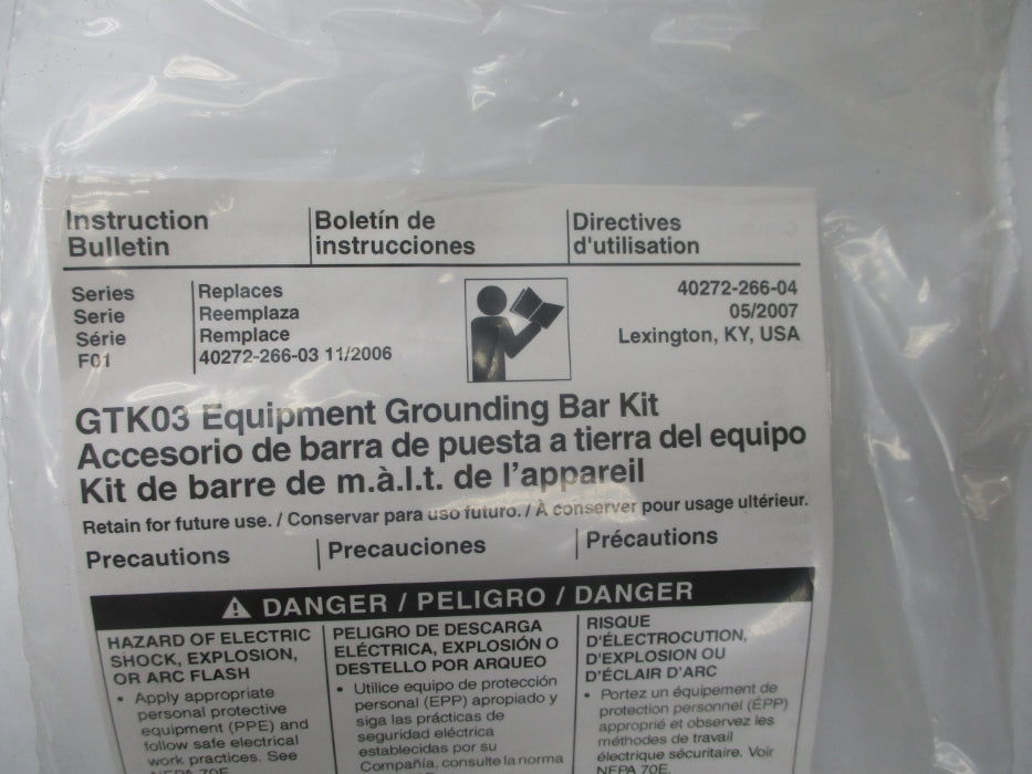 SQUARE D GTK03 SER. F01 NSMP