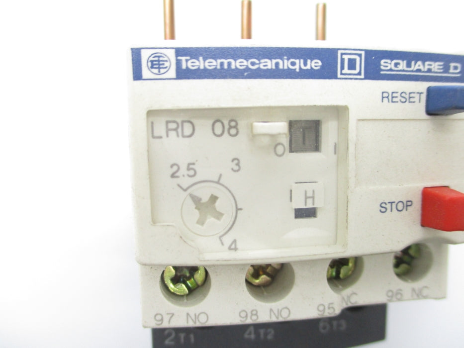 TELEMECANIQUE LRD08 600VAC 2.5-4A NSNP