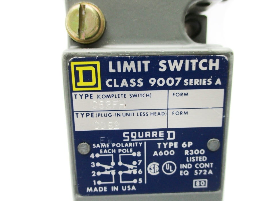SQUARE D 9007C62FH SER. A NSNP