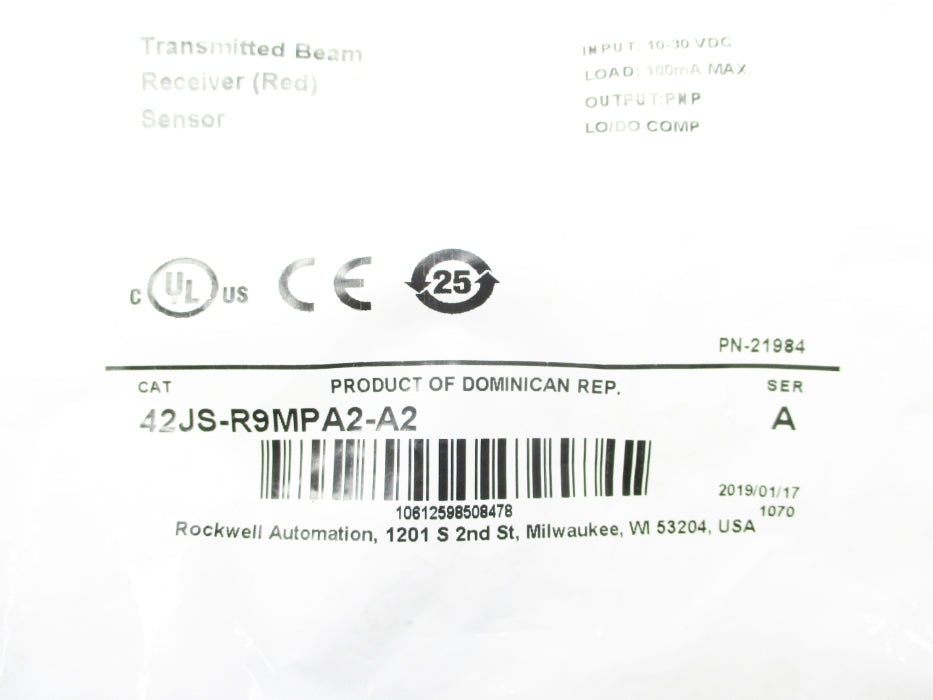 INDUSTRIAL SPARE PART 42JS-R9MPA2-A2 SER. A NSMP