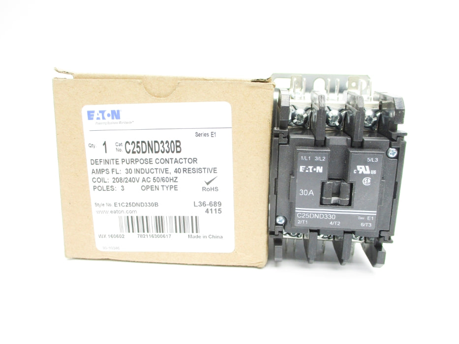 EATON C25DND330B SER. E1 208/240VAC 30A NSMP