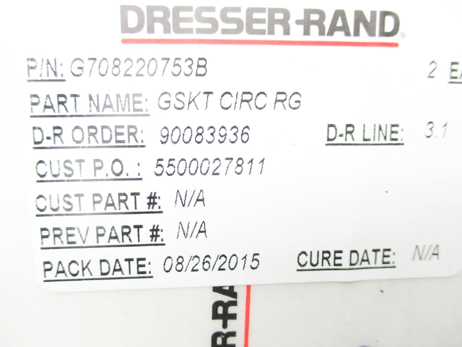 DRESSER-RAND G708220753B (PKG OF 2) NSMP