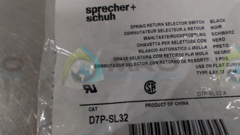 SPRECHER+SCHUH D7P-SL32 NSNP IN BAG