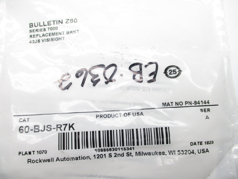 INDUSTRIAL SPARE PART 60-BJS-R7K SER. A NSMP