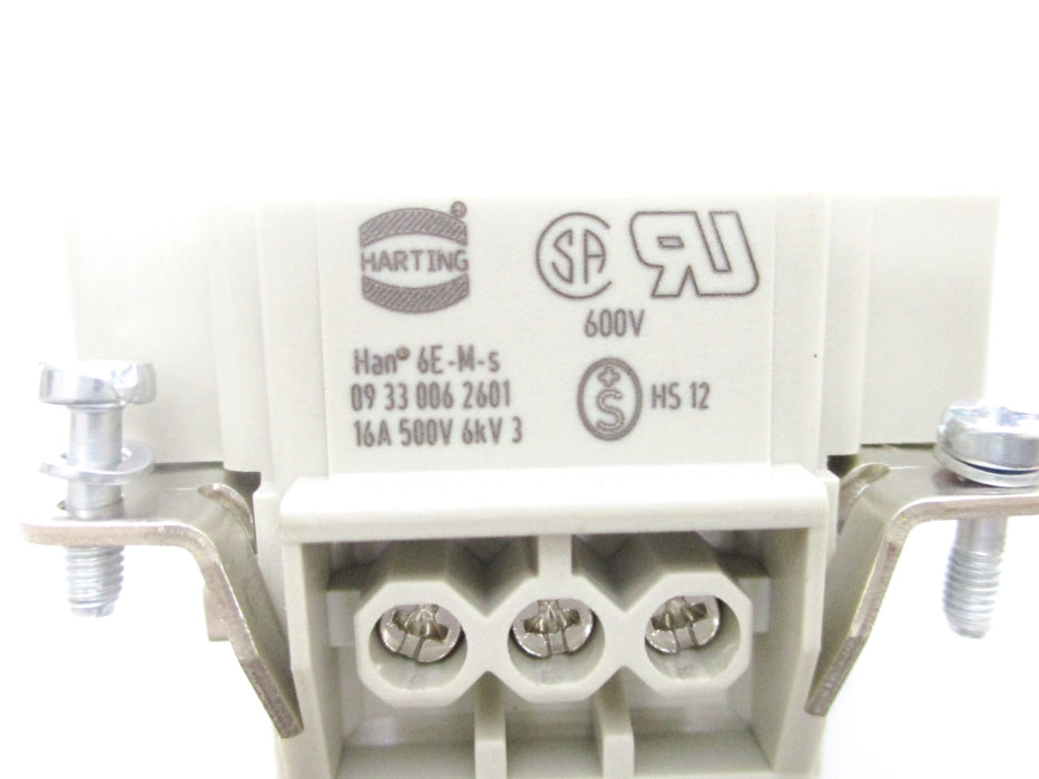 HARTING 09330062601 HAN6E-M-S 500V 16A NSNP