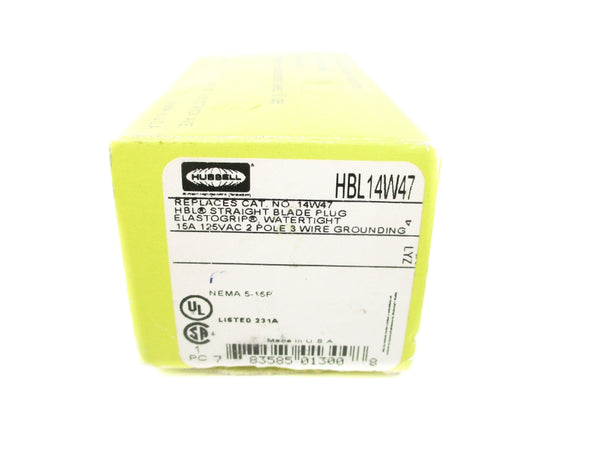 HUBBELL HBL14W47 125VAC 15A NSMP
