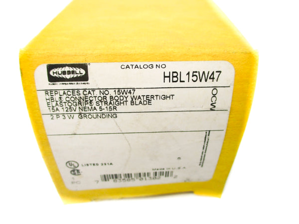 HUBBELL HBL15W47 125V 15A NSMP