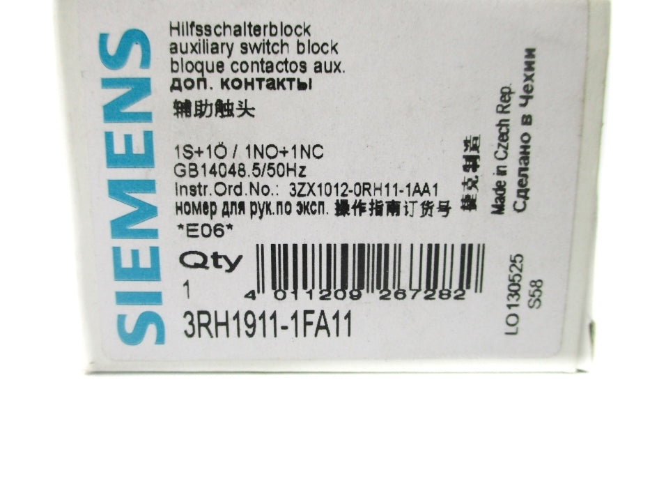SIEMENS 3RH1911-1FA11 NSMP