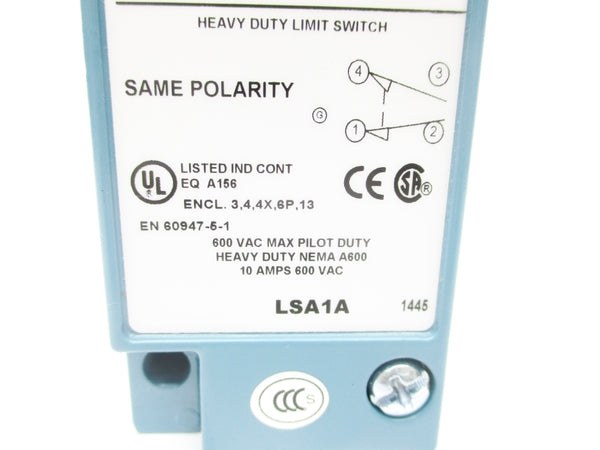 MICRO SWITCH LSA1A 600VAC 10A NSNP