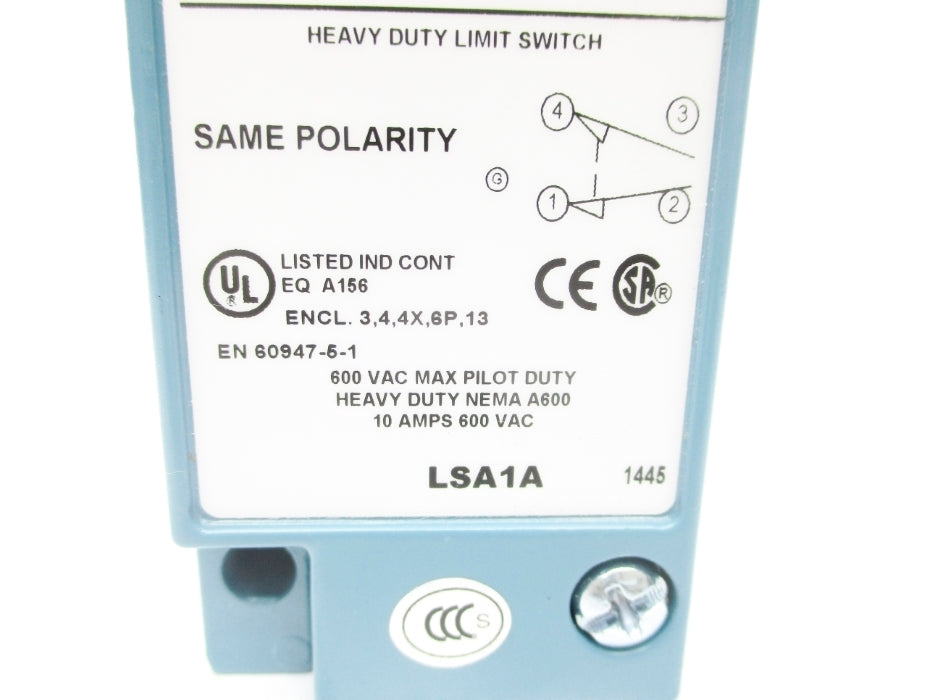 MICRO SWITCH LSA1A 600VAC 10A NSNP