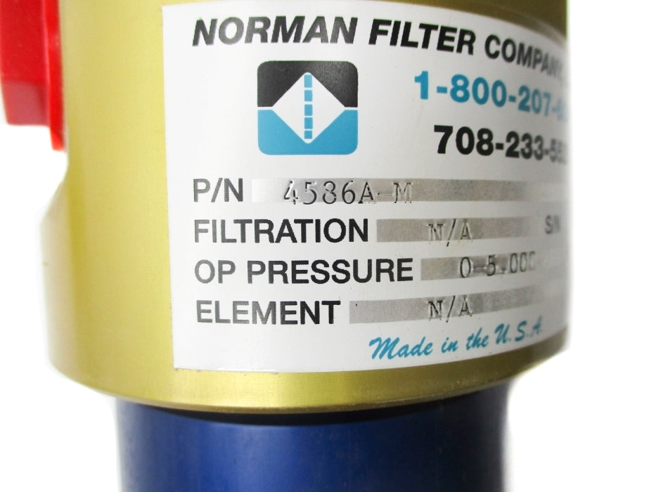 NORMAN FILTER COMPANY 4586A-M NSMP