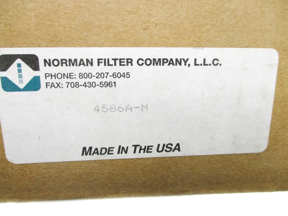 NORMAN FILTER COMPANY 4586A-M NSMP