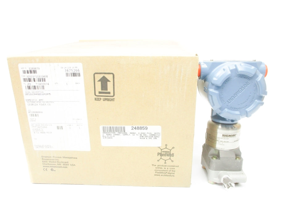 ROSEMOUNT 3051S1CA4A2E12A1AM5 4000PSI NSMP