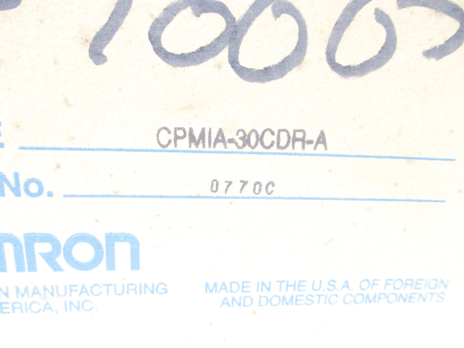 OMRON CPMIA-30CDR-A NSMP