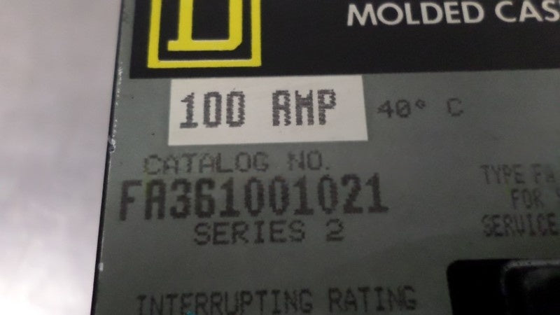 SQUARE D FA361001021 CIRCUIT BREAKER NSNP