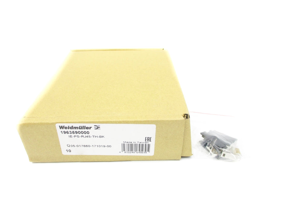 WEIDMULLER 1963590000 IE-PS-RJ45-TH-BK (PKG OF 10) NSMP