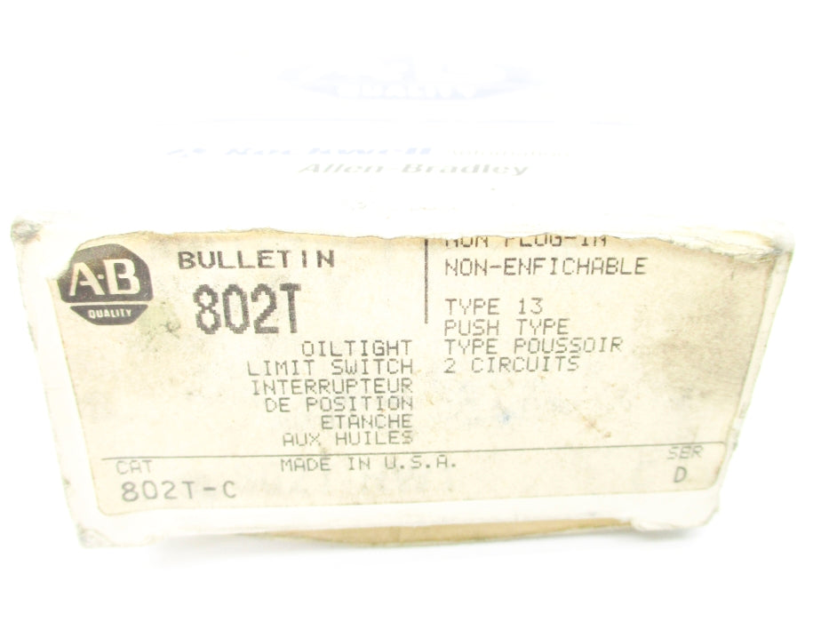 INDUSTRIAL SPARE PART 802T-C SER. D (GY/BL) NSMP
