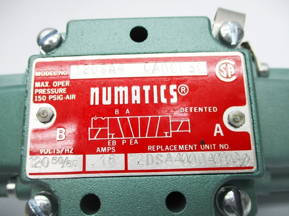 NUMATICS 12DSA400OA00030 120V 150PSI NSNP