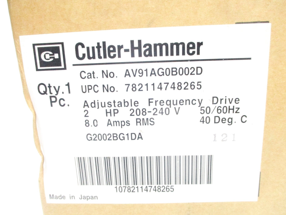 CUTLER HAMMER AV91AG0B002D NSMP