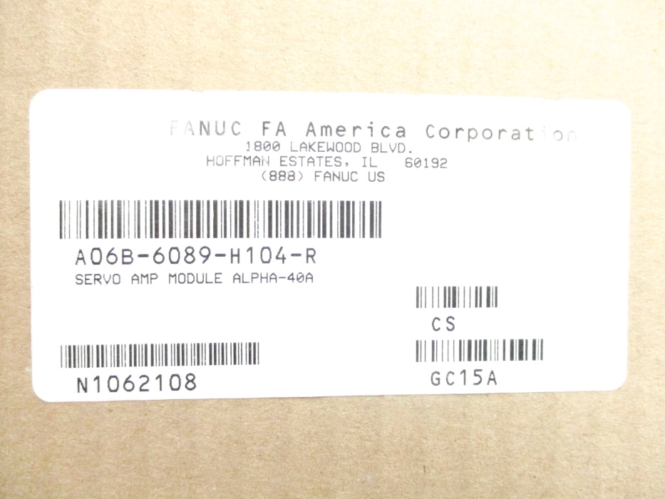 GE FANUC A06B-6089-H104-R NSMP